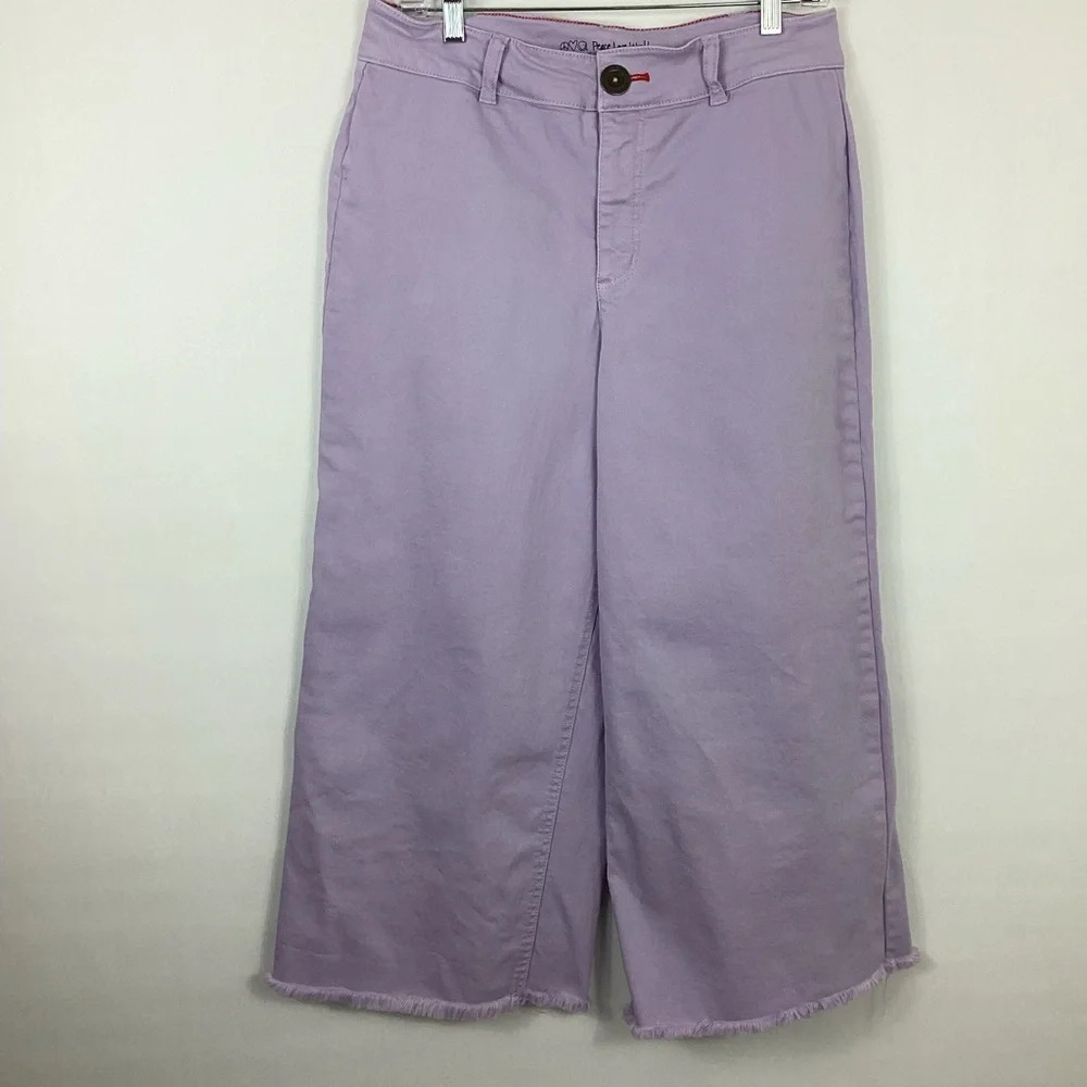 Peace Love World Crop Raw Jeans Size 10